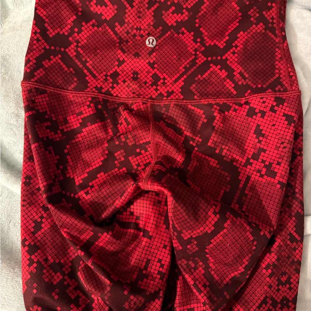 lululemon athletica Red Leggings Sleek Performance Fit - Picture 7 of 7